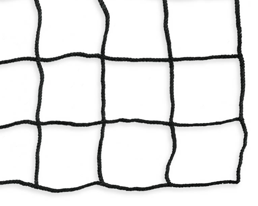 Schutznetz schwarz, Maschenweite 100mm, Materialstärke 5mm