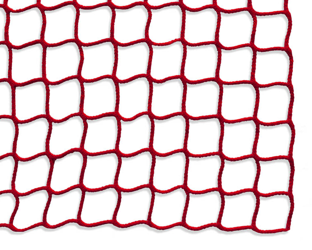 Safety net mesh size 45 mm, Material thickness 4 mm, red