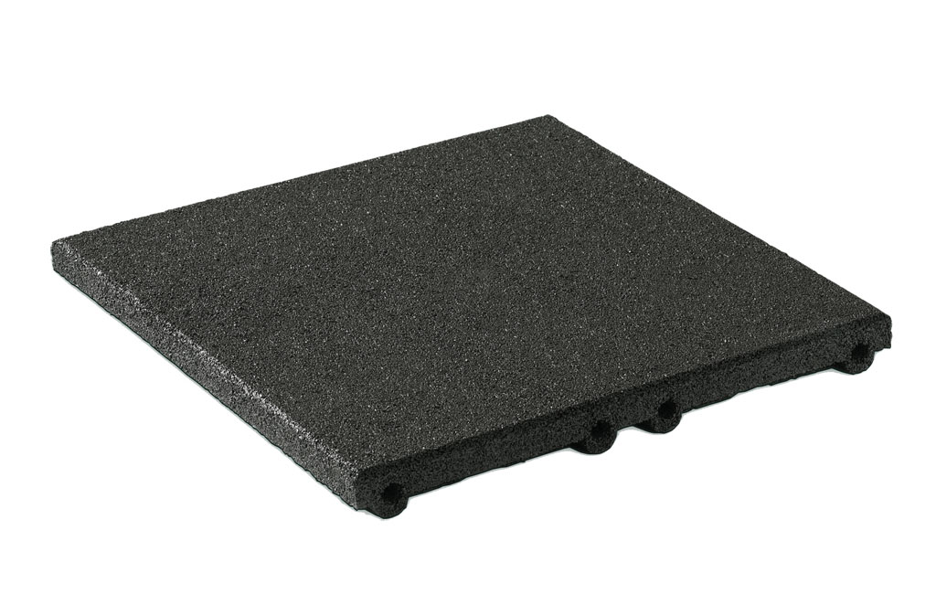 Bodenplatte modulares Rampensystem 40 mm Schwarz