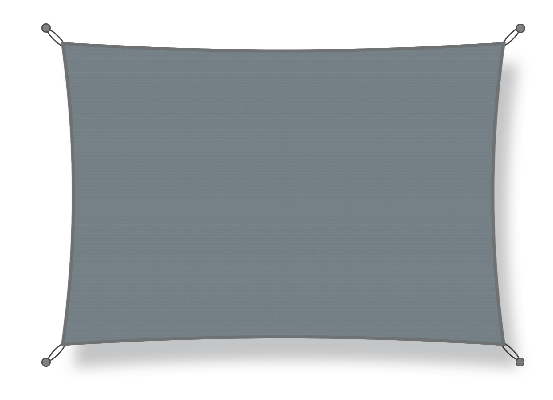 Sonnensegel 4 x 7m silber