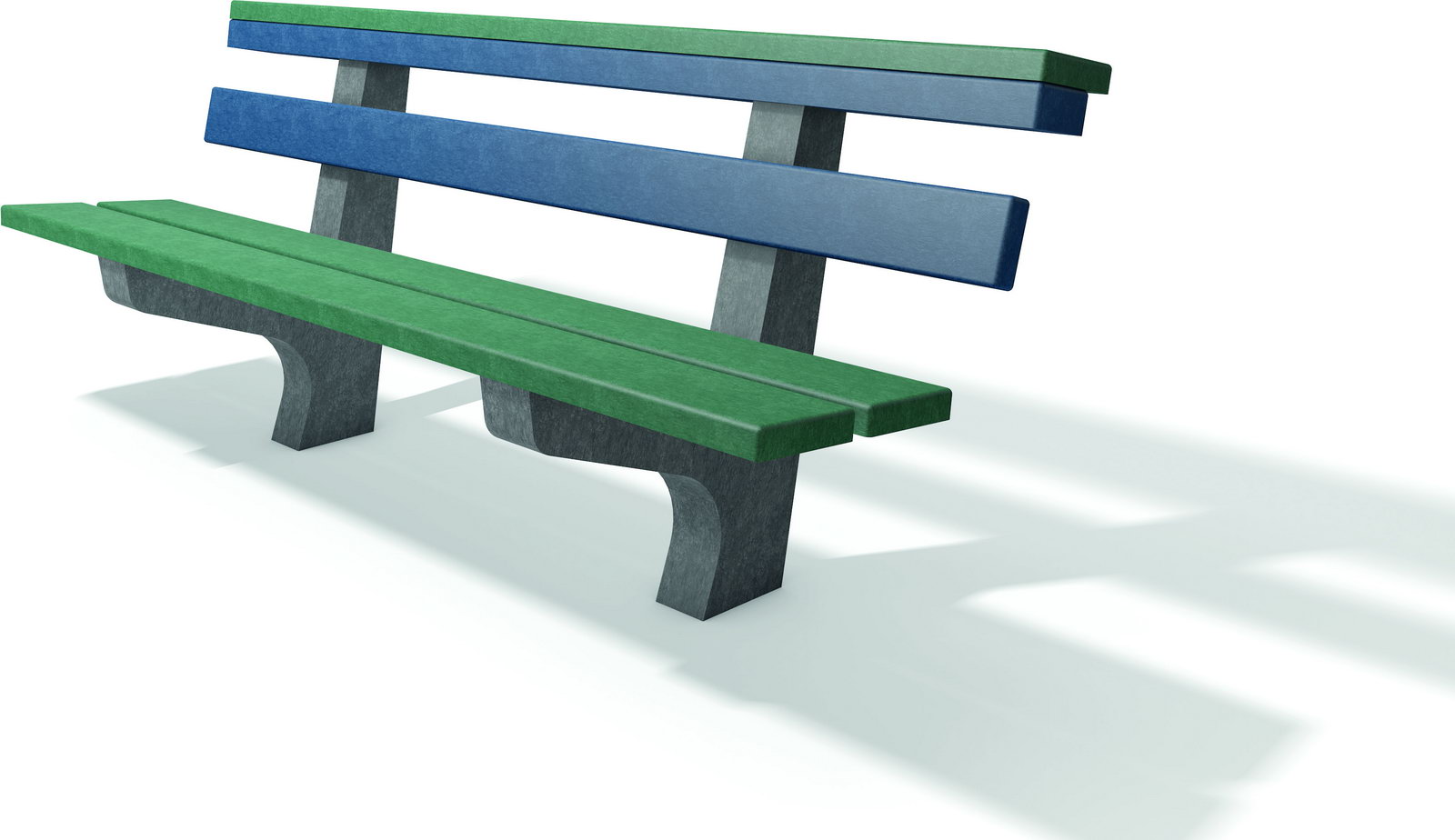 Jugendbank Tremezzo aus Recycling Kunststoff Jugendbank Parkbank Sitzbank