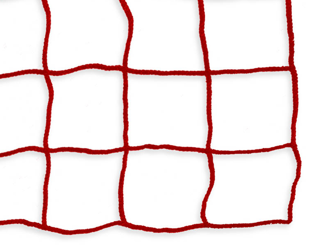 Schutznetz Maschenweite 120mm, Materialstärke 4mm, Rot