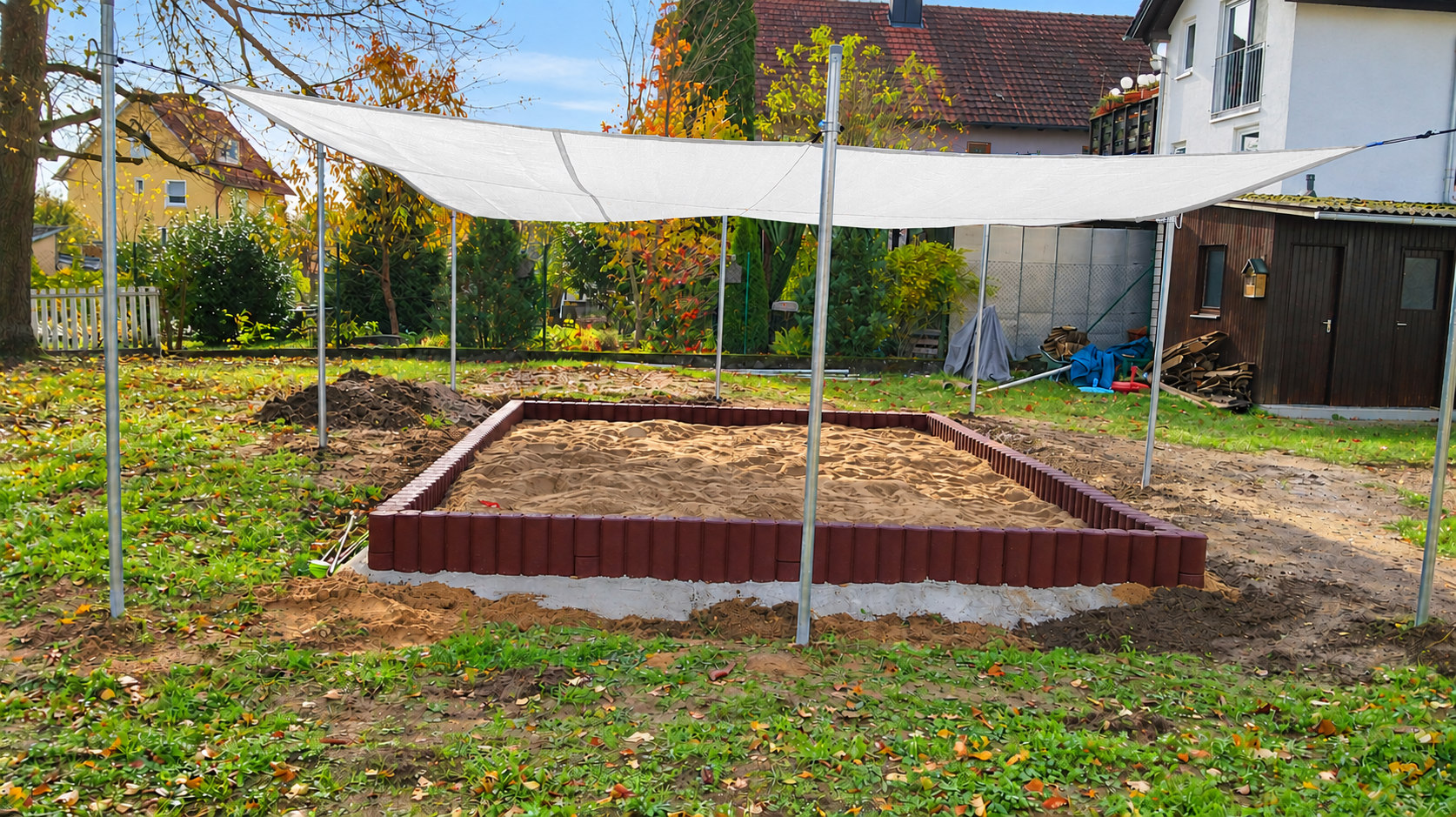Shade sail sandbox - combination 3 in 1 Type III