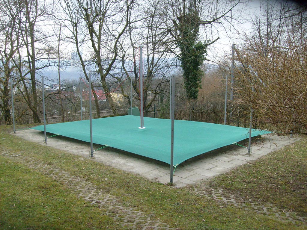 Sonnensegel 2 in 1 Abdeckung + Sonnenschutz grün