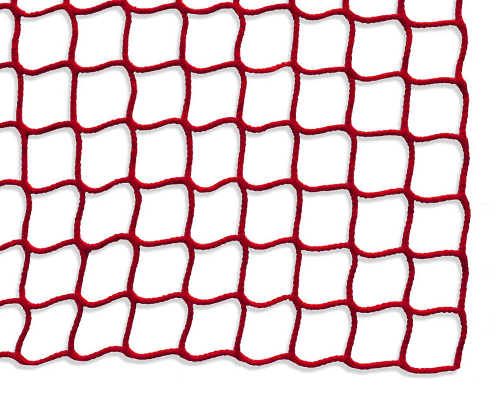 Safety net mesh size 45 mm, Material thickness 3 mm, red