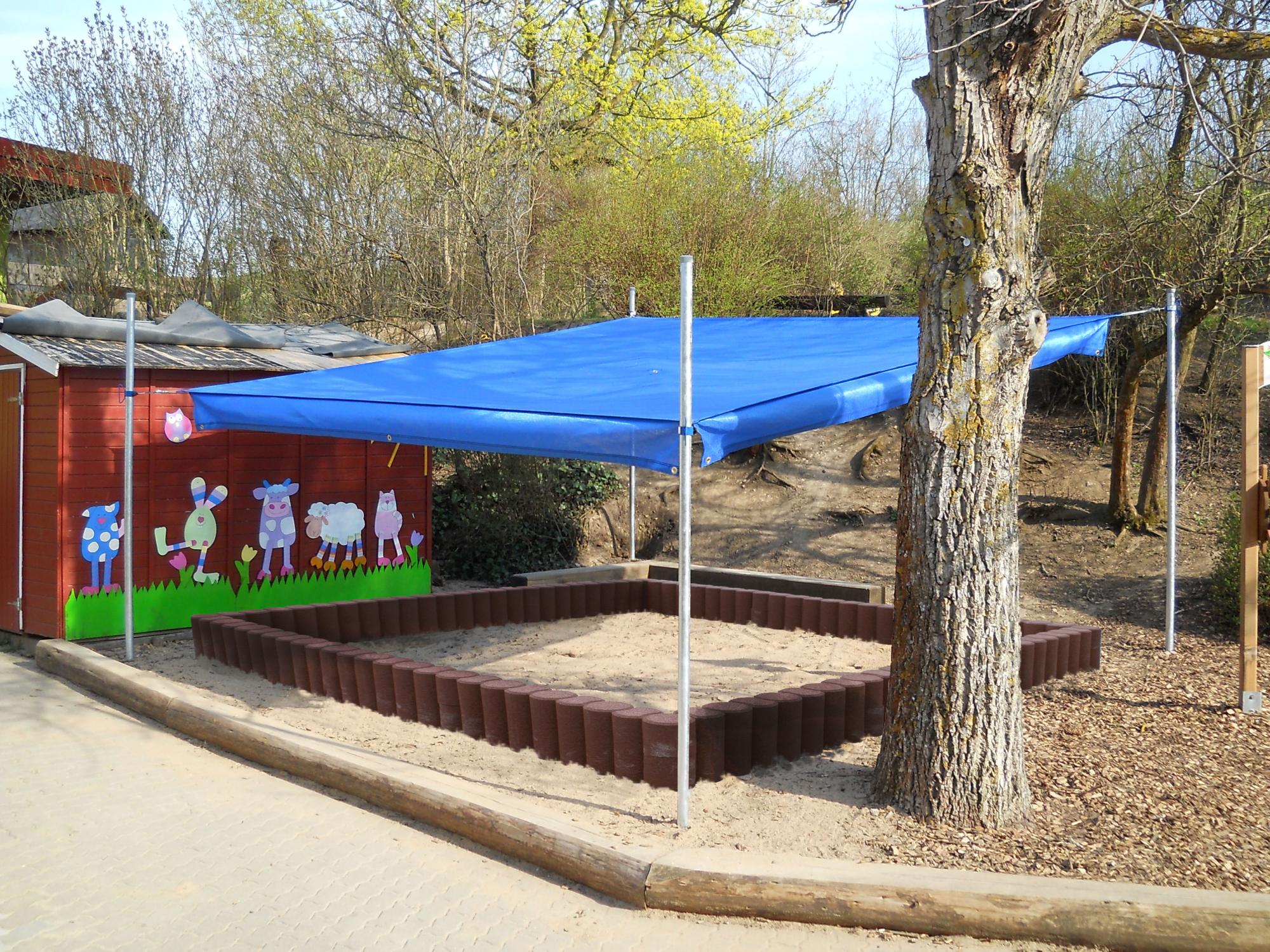 Shade sail - sandbox 3 in 1 combination square