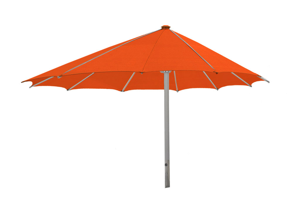 ROFI Klima Pro Comfort parasol, round off-centre Ø 600cm, standpipe Ø 110mm, orange