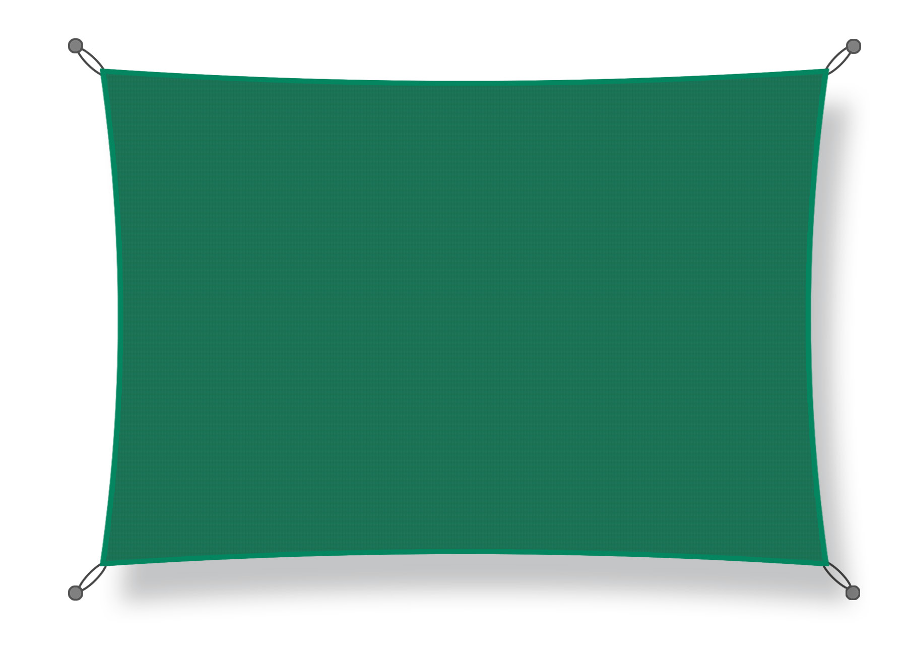 Sonnensegel 4 x 7m dunkelgrün
