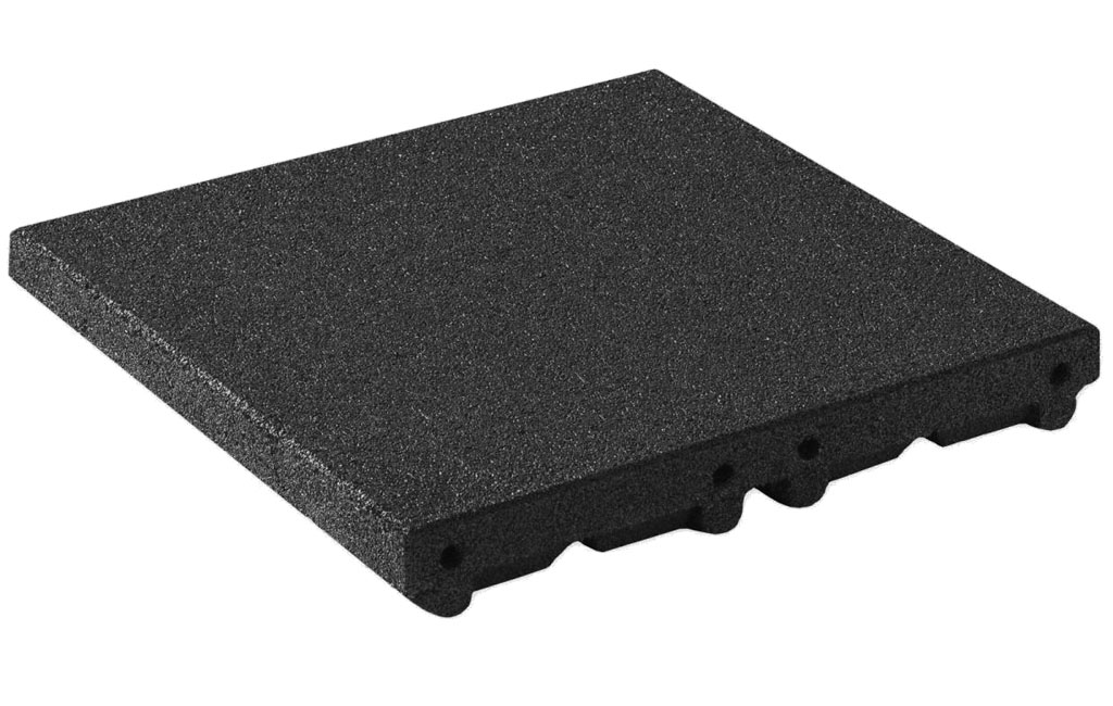 Bodenplatte modulares Rampensystem 65 mm Schwarz