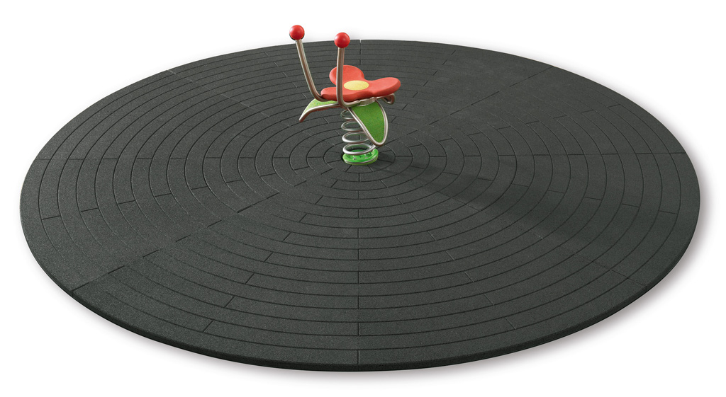 Spielpunktunterlage Erweiterung auf  Ø 3800 mm Schwarz
