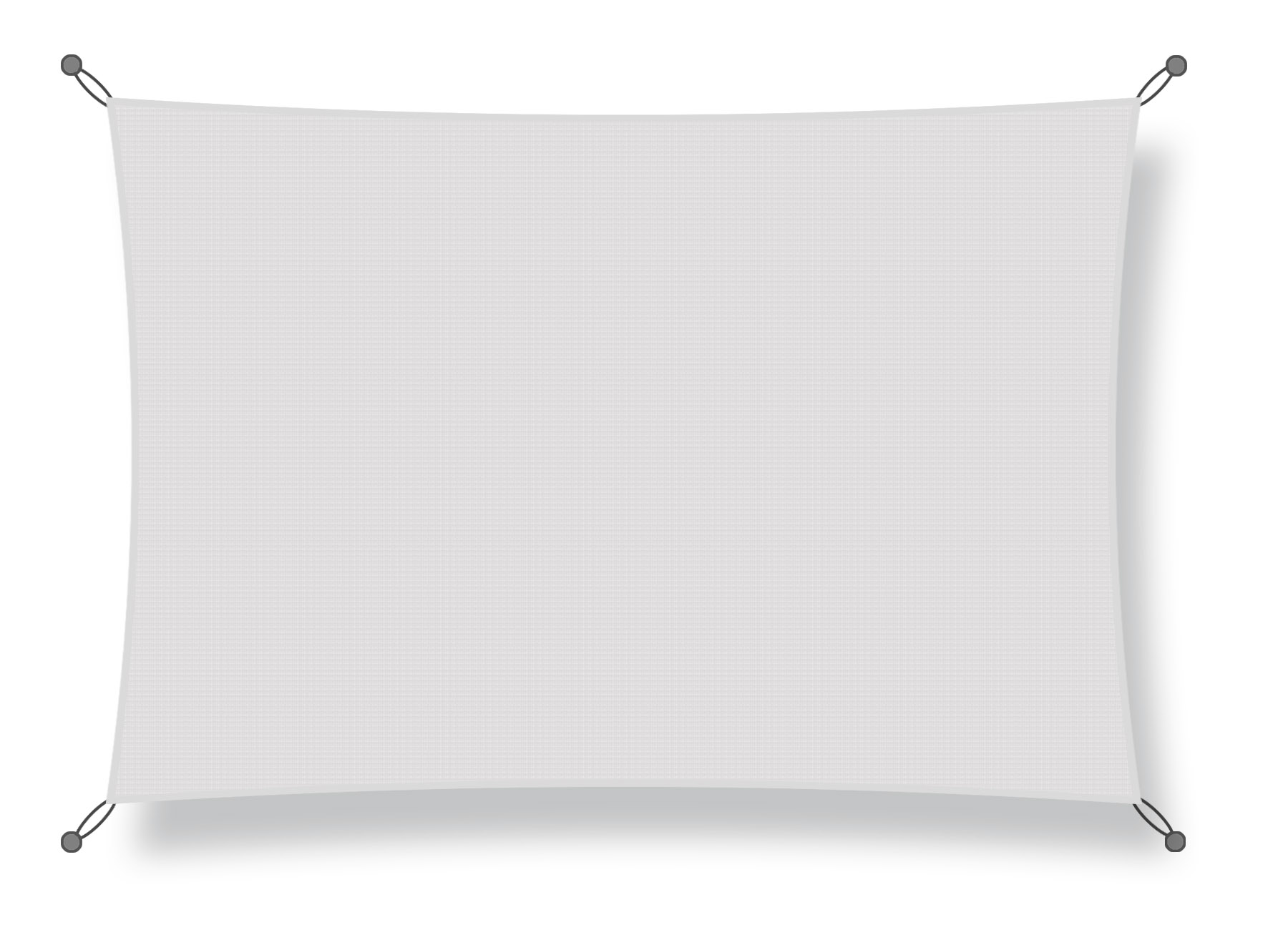 Sonnensegel 4 x 7m weiß