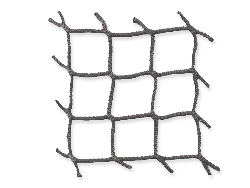 Schutznetz Maschenweite 20mm, Materialstärke 2,3mm, Grau