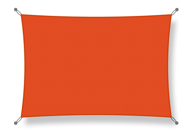 Shade sails 3.50 x 5.50 m orange